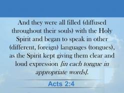 0514 acts 24 holy spirit and began to speak powerpoint church sermon