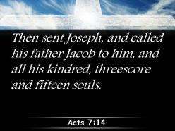 0514 acts 714 joseph sent for his father jacob powerpoint church sermon