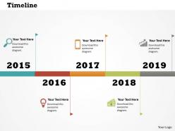 0514 colored graphic data driven time line diagram powerpoint slides