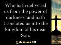 0514 colossians 113 for he has rescued us powerpoint church sermon