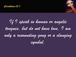 0514 corinthians 131 if i speak in human powerpoint church sermon