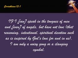 0514 corinthians 131 if i speak in human powerpoint church sermon