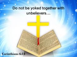 0514 corinthians 614 do not be yoked together powerpoint church sermon