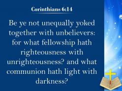 0514 corinthians 614 do not be yoked together powerpoint church sermon