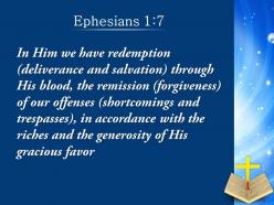 0514 ephesians 17 in him we have redemption powerpoint church sermon