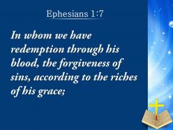 0514 ephesians 17 in him we have redemption powerpoint church sermon