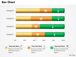 0514 green and golden linear data driven bar chart powerpoint slides