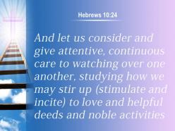 0514 hebrews 1024 we may spur one another powerpoint church sermon