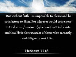 0514 hebrews 116 and without faith powerpoint church sermon