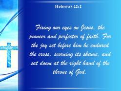 0514 hebrews 122 fixing our eyes on jesus powerpoint church sermon