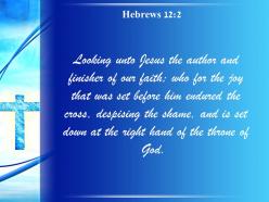 0514 hebrews 122 fixing our eyes on jesus powerpoint church sermon