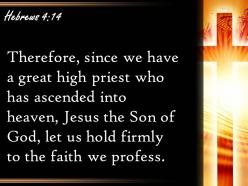 0514 hebrews 414 jesus the son of god powerpoint church sermon