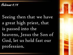 0514 hebrews 414 jesus the son of god powerpoint church sermon