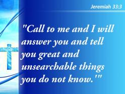 0514 jeremiah 333 call to me and i will powerpoint church sermon