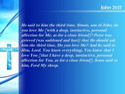 0514 john 2117 you know that i love you powerpoint church sermon