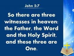 0514 john 57 for there are three that testify powerpoint church sermon