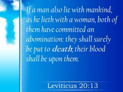 0514 leviticus 2013 they are to be put powerpoint church sermon