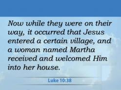 0514 luke 1038 jesus and his disciples powerpoint church sermon