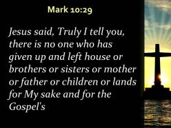 0514 mark 1029 no one who has left home powerpoint church sermon