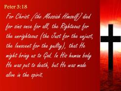 0514 peter 318 the body but made alive in the spirit powerpoint church sermon