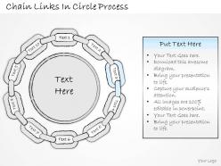 0614 business ppt diagram chain links in circle process powerpoint template