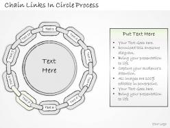 0614 business ppt diagram chain links in circle process powerpoint template