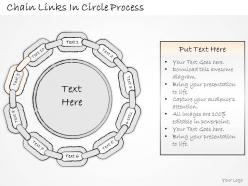 0614 business ppt diagram chain links in circle process powerpoint template