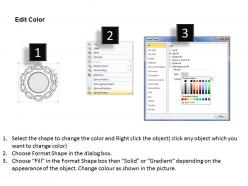 0614 business ppt diagram chain links in circle process powerpoint template