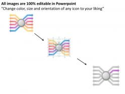 0620 timeline chart 6 step arrows point outward powerpoint templates