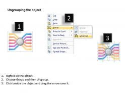 0620 timeline chart 6 step arrows point outward powerpoint templates