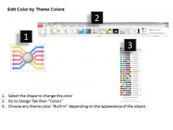 0620 timeline chart 6 step arrows point outward powerpoint templates