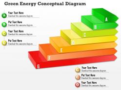 0714 business consulting green energy conceptual diagram powerpoint slide template