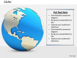 0814 3d globe graphic on white background to show global business image graphics for powerpoint