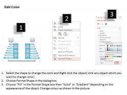 0814 seven layers of the osi stack showing data transfer ppt slides