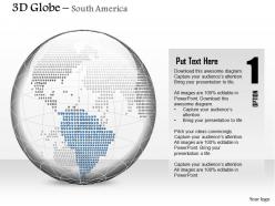 0914 business plan 3d binary globe south america highlighted powerpoint presentation template