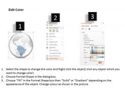 0914 business plan 3d binary globe south america highlighted powerpoint presentation template