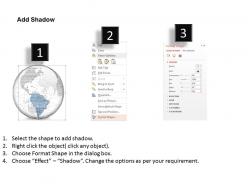 0914 business plan 3d binary globe south america highlighted powerpoint presentation template