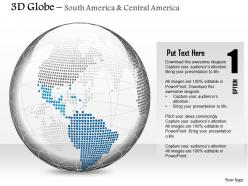 0914 business plan 3d binary globe south and central america highlighted powerpoint presentation template