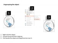 0914 business plan 3d binary globe south and central america highlighted powerpoint presentation template