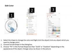 0914 business plan 3d binary globe south and central america highlighted powerpoint presentation template