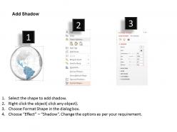 0914 business plan 3d binary globe south and central america highlighted powerpoint presentation template