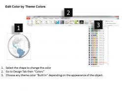 0914 business plan 3d binary globe south and central america highlighted powerpoint presentation template