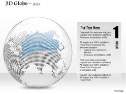 0914 business plan 3d binary globe vector asia highlighted powerpoint presentation template