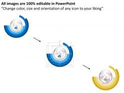 0914 Business Plan 3d Binary Globe Vector In Circular Diagram Powerpoint Presentation Template