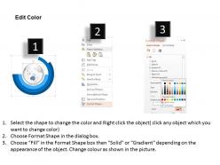 0914 Business Plan 3d Binary Globe Vector In Circular Diagram Powerpoint Presentation Template