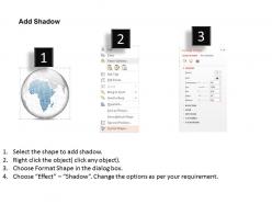 0914 business plan 3d blue color africa highlighted binary globe powerpoint presentation template