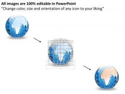 0914 business plan 3d blue glossy continents specialized globes powerpoint presentation template