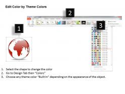0914 business plan 3d colorful particular location globes powerpoint presentation template