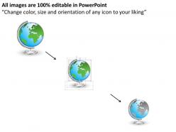 0914 business plan 3d earth globe atlas with stand powerpoint presentation template