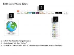 0914 business plan 3d earth globe atlas with stand powerpoint presentation template
